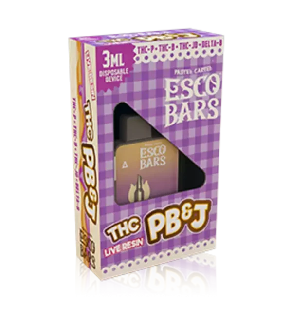Esco Bars 3 Gram Live Resin Blend PBJ Disposable