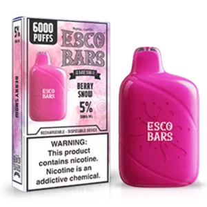 Esco Bars 5 6000 Puff Berry Snow Disposable