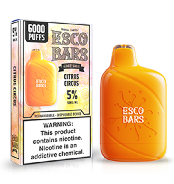 Esco Bars 5 6000 Puff Citrus Circus Disposable