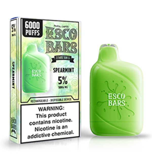 Esco Bars 5 6000 Puff Spearmint Disposable