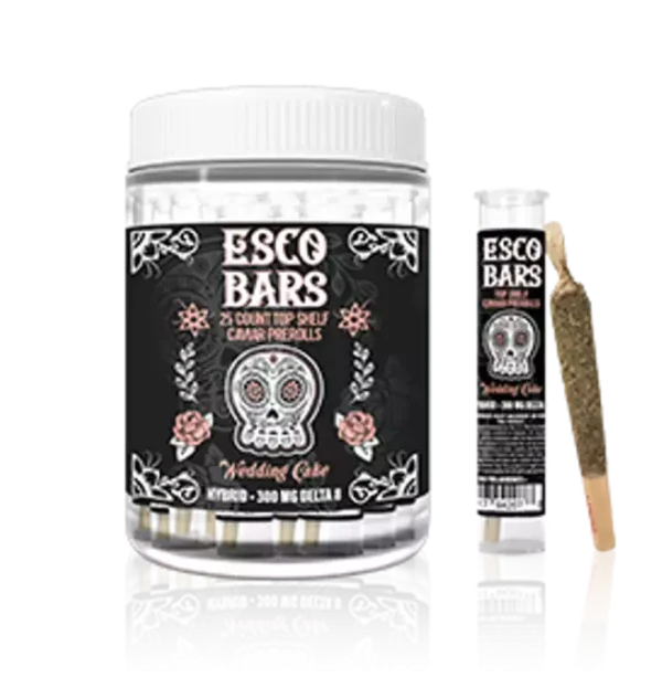 Esco Bars 1 Gram Delta-8 Caviar Pre-Roll – Wedding Cake
